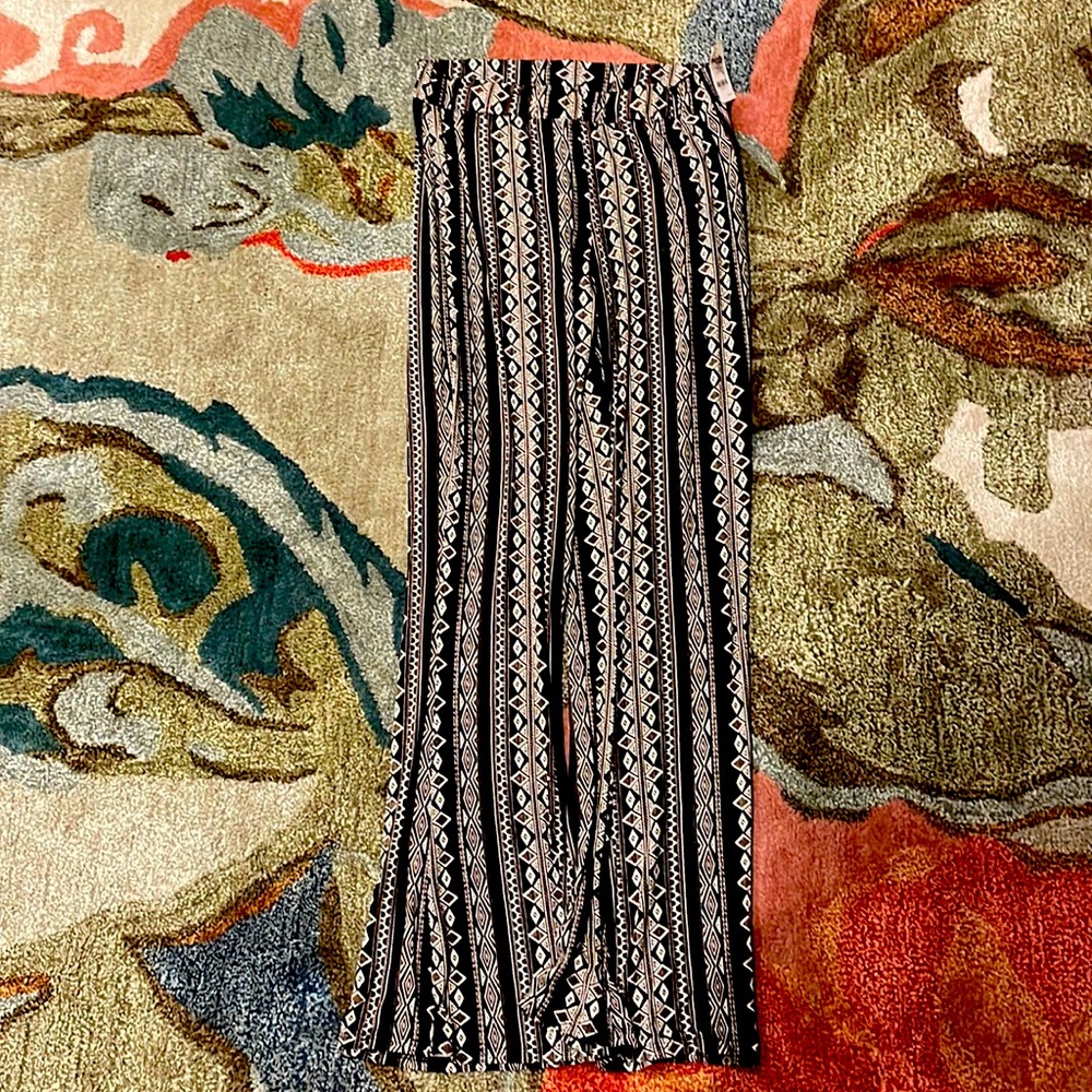 Cotton tight legging pants , size large, pattern pants